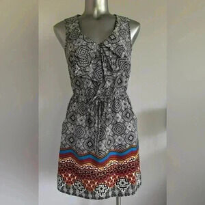 $10 Add-on | Sleeveless Tribal Print Dress